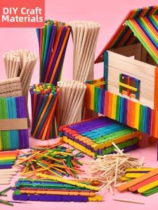 DIY Building Model Colorful Wooden Sticks