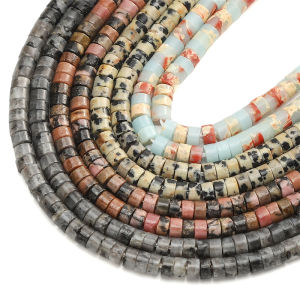 4MM 20pcs  Natural Stone Dalmatian stone /Black Spectrolite /Rhodochrosite /Shoushan Stone Beads Loose Spacer Bead For Jewelry Making DIY Bracelet Necklace Earring Accessories