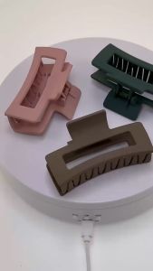 Extra Large Korean Hair Clips: Square Design Clamps 13cm For Women & Girls - Trendy New Design Fashion Hair Accessories Clamp