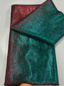 New Arrival Two-tone African Brocade Lace Fabric Jacquard Organza Fabric 2024 High Quality Damask Jacquard for Wedding Dress Sew