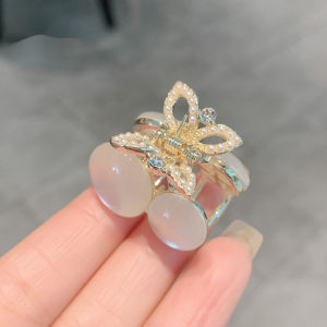 Opal Cherry Hair Clip Jaw Clip South Korea Cute Young Adult Forehead Bangs Clip Top Clip Small Hair Accessories Hair Clip for Broken Hair