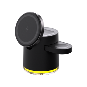 Portable 3 in 1 Magnetic Wireless Charging Station for Samsung Apple Watch Fast Charger Dock Station Stand