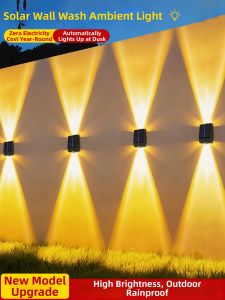YUANMUXUAN | Solar Outdoor Landscape Wall Washer Light
