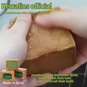 YZAK Sabun Syria umur 3 tahun Sabun kuno Syria sabun minyak zaitun 5% minyak laurel 95% minyak zaitun Sabun kuno Syria pembentukan 3 tahun Sabun wajah