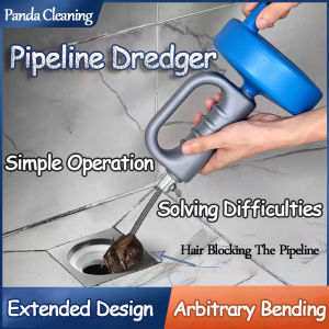 Pipeline Dredger Auger Snake Rod Drain Unblocker Flexible Unblocker Auger Snake Unclogged Pipe Dredge Clog Remover Sink Tub Sewer Plumbing Tool Sink Tub Sewer Toilet Blockage 管道疏通器