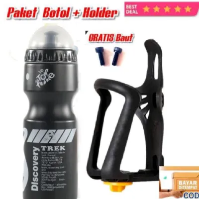 Paket Botol Sepeda Dan Holder Botol Minum Sepeda 650ml