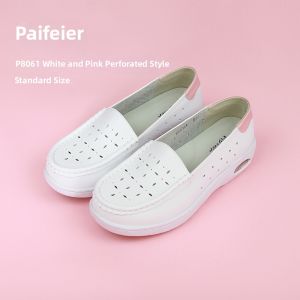 PAIFEIER | Soft Bottom Breathable Comfortable Slip Resistant Anti-Odor Flat Nurse Shoes