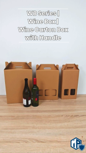 MillionParcel Wine Box | Wine Carton Box with Handle | Bottle Box | Wine Gift box | Wine Bag | Wine Bottle Box