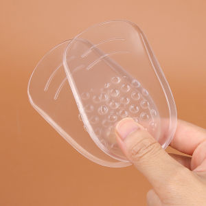 Silicone Gel Heel Cups - Shoe Inserts for Plantar ache Sore Heel Pain  - Pad and Shock Absorbing Support for Women (1 Pairs）