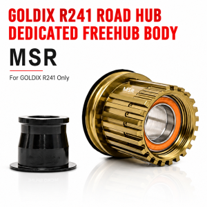 GOLDIX | GOLDIX 241 Series 7005 Aluminum Freehub Body with Dual 6802 Bearings for R241 M241 Road MTB HGR XDR MSR HG XD MS Hub Replacement