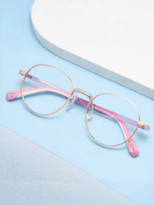 VISJE | Lightweight Prescription Glasses Round Silver Frame