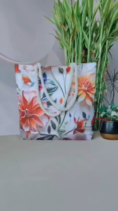 Versatile School Canvas Tote Bag for Women Large Capacity Cute Butterfly Flowers Design Casual Commuting Grocery Office Shoulder Bag