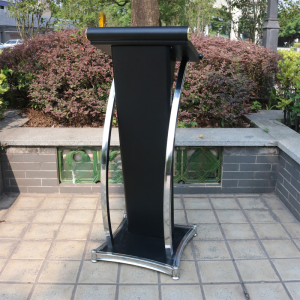 Creative Small Stand Speakers Platform Metal Painting Surface Service Speech Dining Consultation Guide Office Furniture