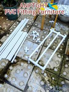 3/4“ Tee PVC Fitting 3 Way Elbow Connector Furniture Grade 90 Degree Elbow Side Outlet PVC Corner Fittings for Building Furniture Greenhouse Shed Fittings Tent Connection (Pack of 8)