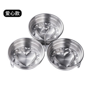 Home Use 304 Stainless Steel Egg Poacher Kitchen Tool for Soft Boiled Eggs Heart Shaped Sun Eggs Bento Box round Shape Mold