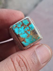 cincin batu pirus persia urat emas 100% natural