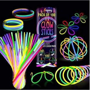 50/100pcs Halloween Party Glow Stick DIY Neon Light Children Glow Stick With Connectors Light Stick in the Dark Party Supplies Neon Party Supplies Glow in the Dark Halloween Decoration
