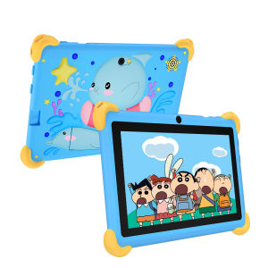 BDF | New Cartoon Pattern 7 Inch Google Tablets Octa Core 4GB RAM 64GB ROM Dual Cameras WiFi Tablet PC with Android Learning Education