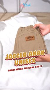 Lily And Clark Celana Panjang Jogger Anak Laki-Laki Warna Coklat Khaki JLC01