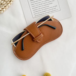 กล่องหนังใส่แว่นตา PU นิ่มแบบพกพากล่องใส่แว่นอ่านหนังสือสำหรับผู้ชายผู้หญิงกระเป๋าใส่แว่นกันแดดสำหรับเดินทางแบบบาง