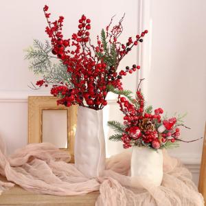 Elegant White Flower Bouquet Vase Set
