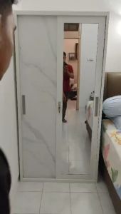 Lemari Baju Besi LB-A15 - Lemari Baju Sliding - Lemari SLiding Baju - Lemari Baju - Lemari Baju anti karat - Lemari Baju