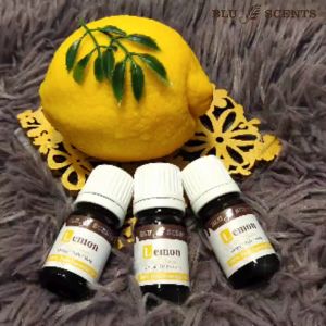 Blu Scents Lemon Pure Essential Oil 5ml - Uplifting Aids in Depression Cleansing