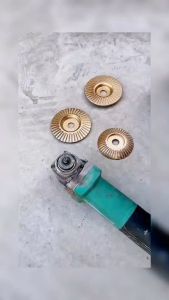 Mata Gerinda Multifungsi untuk Parut Kayu dan Ukiran - Warna Emas 4 Inch Tipe Rata