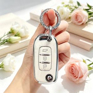 TPU Car Key Case Cover Shell Fob For Renault Kwid 2023 Kadjar Captur Megane Sandero Stepway Logan Clio 5 2022 Arkana 2020 2021