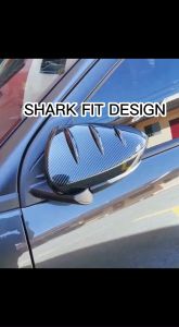 Perodua Ativa Side Mirror Cover Sportivo Exterior Car Accessories Gear Up Glossy Black / Carbon Fiber 2pcs/set Garnish Protect