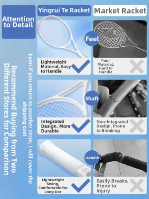 INRT | Beginner Tennis Racket Full Carbon