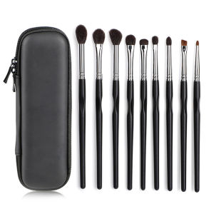 แปรงแต่งหน้าตา AIEVELYN เซ็ตแปรงแต่งหน้าตา 9 ชิ้น ขนสัตว์ แปรงแต่งหน้าละเอียดอ่อนสำหรับมือใหม่