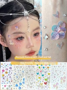 TINGGEHUA | Fish Scale Mermaid Makeup Stickers