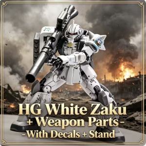 Bandai | HG Trắng Zaku Chiến Binh 025A ZEONO ZGMF-1000 GTO Quỷ 1/144 Mô Hình Quy Mô Bộ Nhân Vật Hành Động Vật Trang Trí Cho Bé Trai Đồ Chơi Lắp Ráp