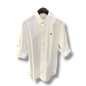 Giordano kemeja pria lengan panjang polos masa kini