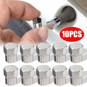 10 ชิ้น ฝาครอบกันฝุ่น โครเมี่ยมพลาสติกฝาครอบวาล์วหกเหลี่ยมพร้อมปะเก็นวาล์วเอบีเอสปะเก็นสำหรับการผลิตสวยคุณภาพ โดยอุณหภูมิ สำหรับอุปกรณ์เสริมรถบรรทุกมอเตอร์ไซค์จักรยาน