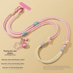YOUSIDUN | Dây buộc điện thoại di động có thể đeo chéo và có thể đeo sau lưng cùng kiểu dáng với ngôi sao. Dây treo cổ không va chạm dành cho phù hợp với dây buộc điện thoại di động ngoài trời kiểu ốp điện thoại di động Apple chống trộm.