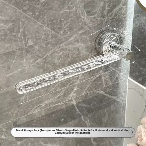 Powerful Suction Towel Rack Bathroom Wall Mounted No Drilling Towel Bar Bathroom Storage Organizer Shelf Toilet Paper Holder