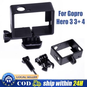 Camera Protective Housing Frame Case Mount for GoPro 4 SJCAM Protective Housing Side Border Frame Case for Go Pro 3 3+ 4 Action Sport Camera Accessories Black