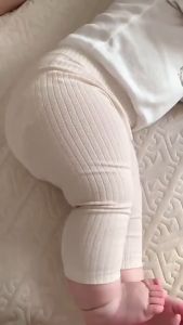Baby Pantyhose High-elastic Cotton Breathable Children Cable Knit Footless Leggings for 0 to 6 Years Infant Toddler