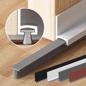 1pc 1mX30mm/52mm Draft Stops Door Seal with Noise Reduce Door Brush Breeze Sweep Blocker Proof Insect Sound Dust Proof Strips