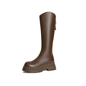 Reddragonfly | Womens Long Boot High Heel Thick Sole Velvet Inside Knight Boot