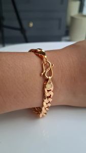 Gelang Tangan Sisik Naga Simple Elegan Perhiasan Import Anti Karat bisa dipakai sehari-hari bcg116 GTHM