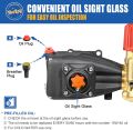 TOOLCY Pressure Washer Pump 3400 PSI Max 3.0 GPM, 3/4 inch Shaft Horizontal Triplex Plunger Pump Replacement, Direct Drive, with Unloader, 5 Nozzle Tips, 3/8" QC to M22-14mm Adapter. 