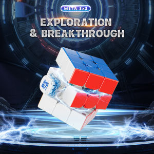 YJ META 3X3 Wing Core Magnetic UV Magic Cube Stickerless Yongjun Meta 3x3 Professional Fidget Toys