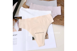 [YiYiSHOP]T-Back Fitness Yoga Anti-Embarrassing Triangle Seamless Womens Panties  (M-XL) 健身瑜伽防尴尬三角区无痕丁字女士内裤