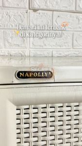 NAPOLLY CRS LU 23 PUTIH - Almari Pakaian Plastik / Box / Lemari Baju Minimalis