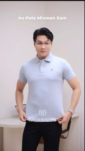 Áo polo nam Mixmen Basic M-606 vải cá sấu cotton interlock xuất xịn áo trơn chuẩn form nam tính cao cấp Big Size