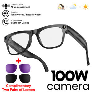 4K UHD Smart Translation Glasses AI Conversation AI Voice Assistant HD Camera BT Call Waterproof Smart AI Glasses Men Women 2026