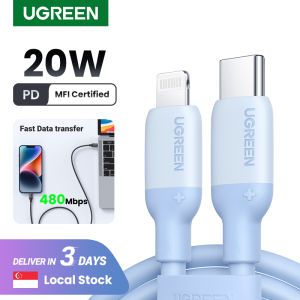 UGREEN MFI PD 20W 60W USB-C Lightning Cable Power Delivery Fast Charging Coloful Cable for iPhone 14 13 Pro Max iPhone 14 Plus iPhone 12 11 Pro Max iPhone SE 2 3 Tpye C
